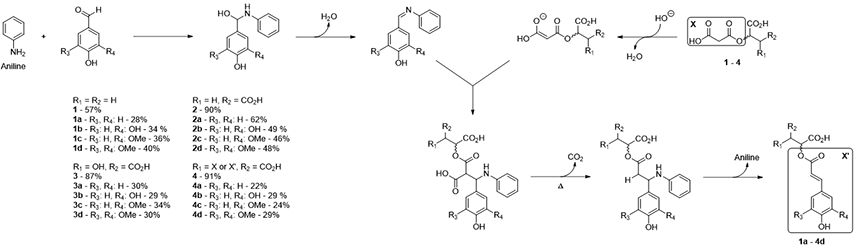 Expeditious and sustainable two-step synthesis of sinapoyl malate and analogues: towards non-endocrine disruptive bio-based and water-soluble bioactive compounds